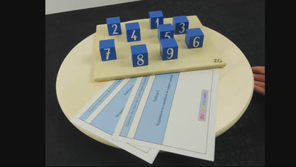 Corsi Blocks 9 Cubes Kids Test Material