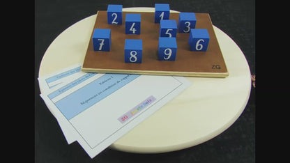 Corsi Blocks 9 Cubes Kids Test Material